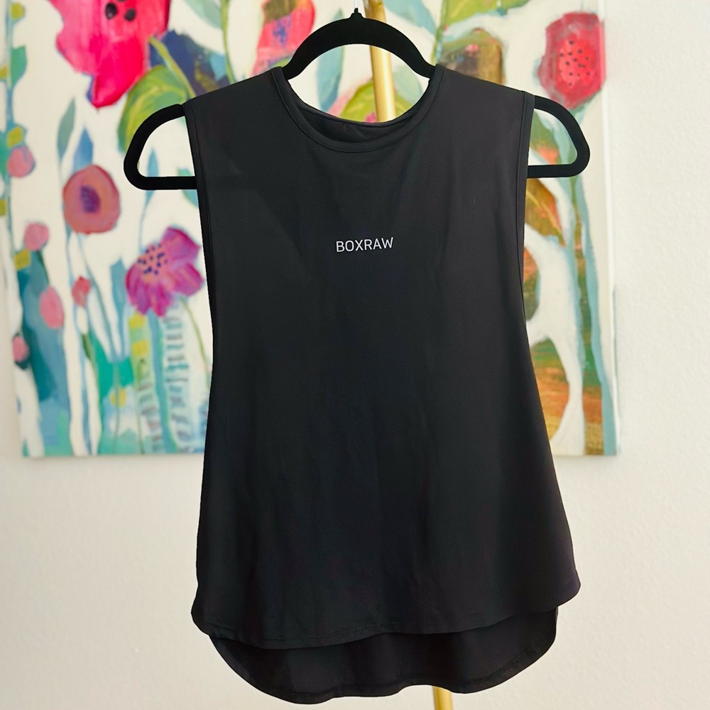 BOXRAW Lucia Curved Hem Muscle Tank - Picture 2 of 4
